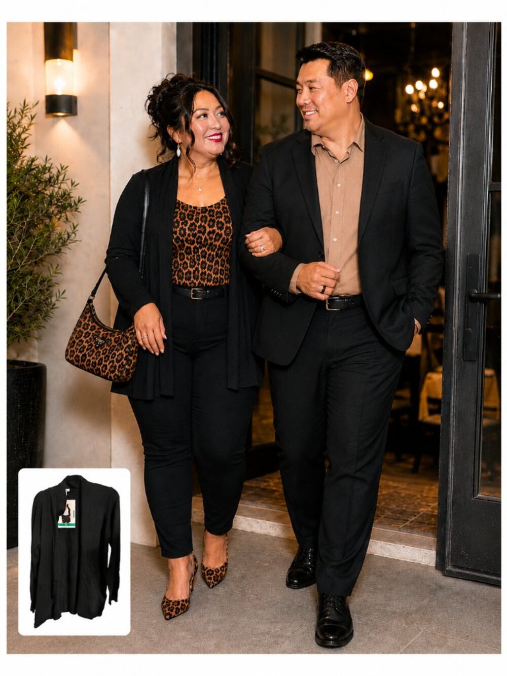 NWT | Ella Moss | Black Open Front Cardigan - Women's XL 32” Long Stretch